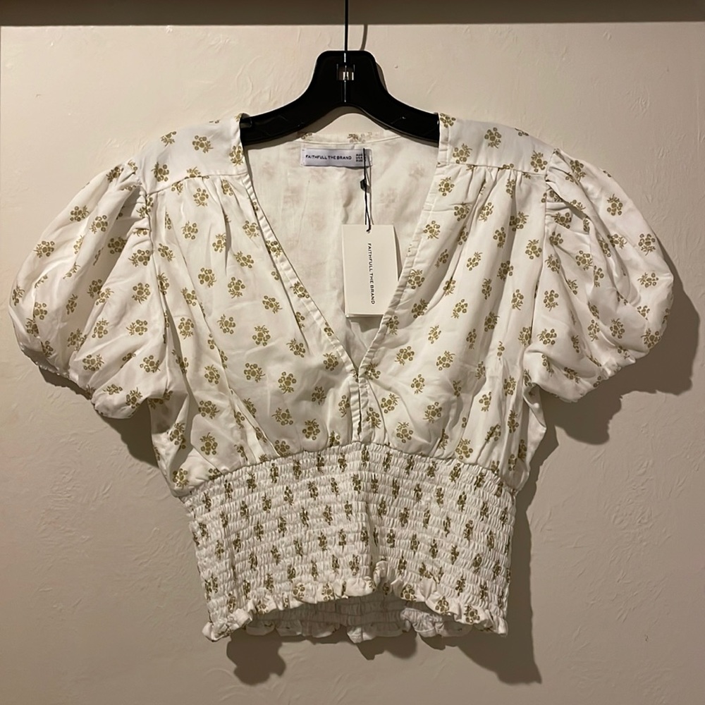Faithfull the Brand Alba Crop Top in Cairo Floral
